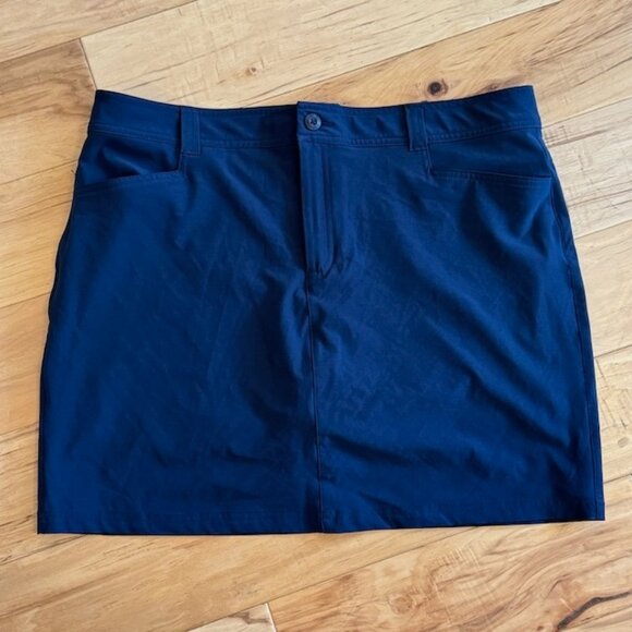Eddie Bauer Navy Blue A-Line Skort - Picture 1 of 5